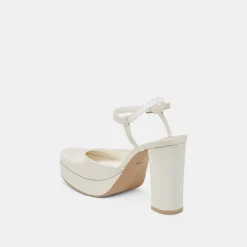 CLAUD HEELS WHITE SATIN^Dolce Vita Fashion