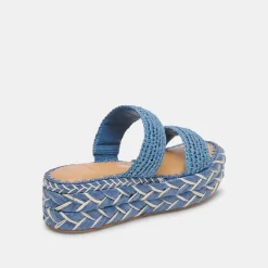 CORLA SANDALS BLUE RAFFIA^Dolce Vita Clearance