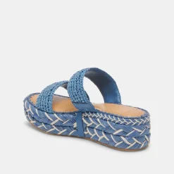 CORLA SANDALS BLUE RAFFIA^Dolce Vita Clearance