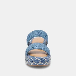 CORLA SANDALS BLUE RAFFIA^Dolce Vita Clearance