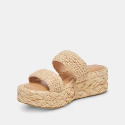 CORLA SANDALS LT NATURAL RAFFIA^Dolce Vita Outlet