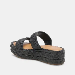 CORLA SANDALS ONYX RAFFIA^Dolce Vita Outlet
