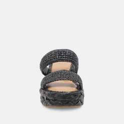 CORLA SANDALS ONYX RAFFIA^Dolce Vita Outlet
