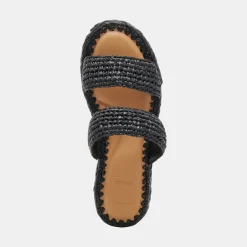 CORLA SANDALS ONYX RAFFIA^Dolce Vita Outlet