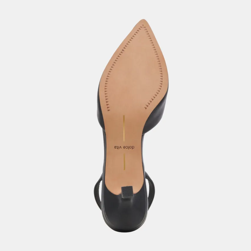 CORSA WIDE HEELS BLACK LEATHER^Dolce Vita Discount