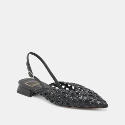 CYNDI FLATS BLACK WOVEN^Dolce Vita Best