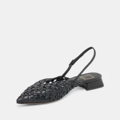 CYNDI FLATS BLACK WOVEN^Dolce Vita Best
