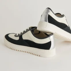 CYRIL SNEAKERS BLACK WHITE LEATHER^Dolce Vita Online