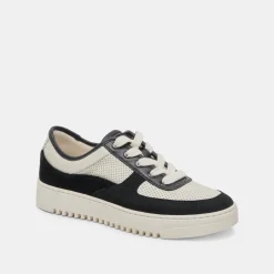 CYRIL SNEAKERS BLACK WHITE LEATHER^Dolce Vita Online