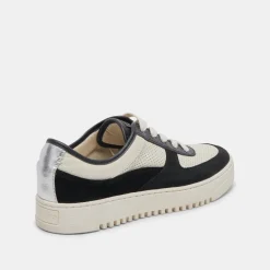 CYRIL SNEAKERS BLACK WHITE LEATHER^Dolce Vita Online