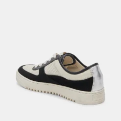 CYRIL SNEAKERS BLACK WHITE LEATHER^Dolce Vita Online