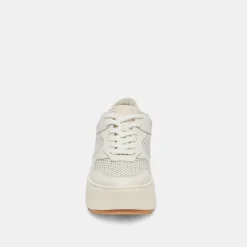 DAISHA SNEAKERS WHITE PERFORATED LEATHER^Dolce Vita Discount