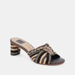 DALLIE HEELS BLACK MULTI WOVEN^Dolce Vita Hot