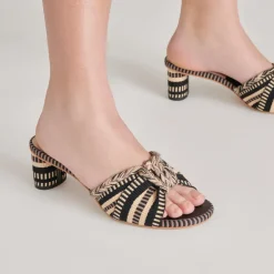 DALLIE HEELS BLACK MULTI WOVEN^Dolce Vita Hot