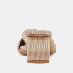 DALLIE HEELS NATURAL MULTI WOVEN^Dolce Vita New