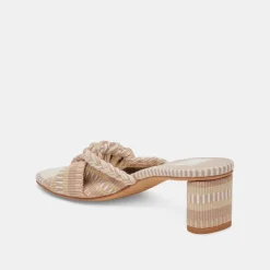DALLIE HEELS NATURAL MULTI WOVEN^Dolce Vita New