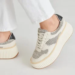 DANDI SNEAKERS BLACK NATURAL RAFFIA^Dolce Vita Online