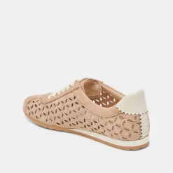 DANIE EYELET PERF SNEAKERS CAMEL SUEDE^Dolce Vita Best