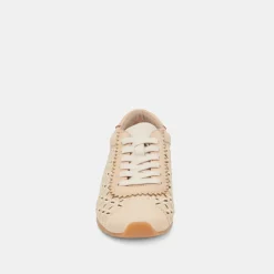 DANIE EYELET PERF SNEAKERS LT NATURAL RAFFIA^Dolce Vita Fashion