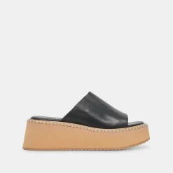 DARCEL SANDALS BLACK LEATHER^Dolce Vita Outlet