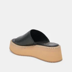 DARCEL SANDALS BLACK LEATHER^Dolce Vita Outlet