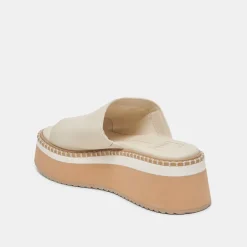DARCEL SANDALS IVORY LEATHER^Dolce Vita New