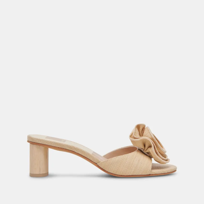 DARLY HEELS NATURAL RAFFIA^Dolce Vita Sale