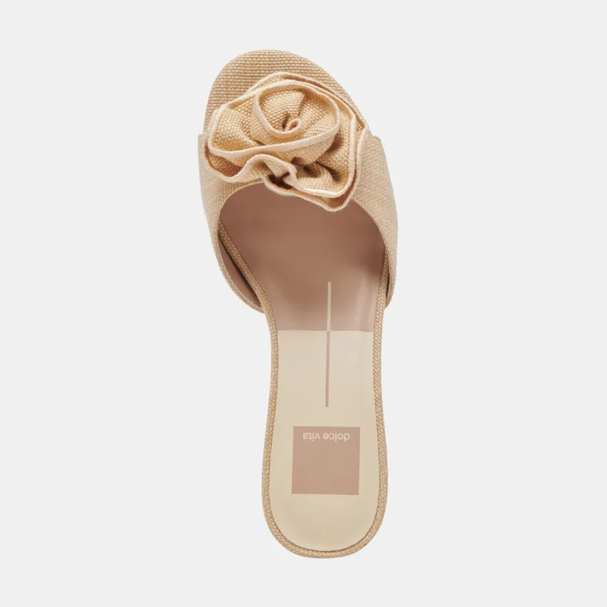 DARLY HEELS NATURAL RAFFIA^Dolce Vita Sale