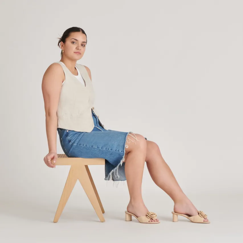 DARLY HEELS NATURAL RAFFIA^Dolce Vita Sale