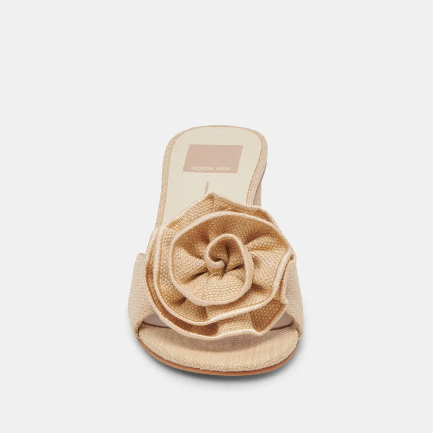 DARLY HEELS NATURAL RAFFIA^Dolce Vita Sale