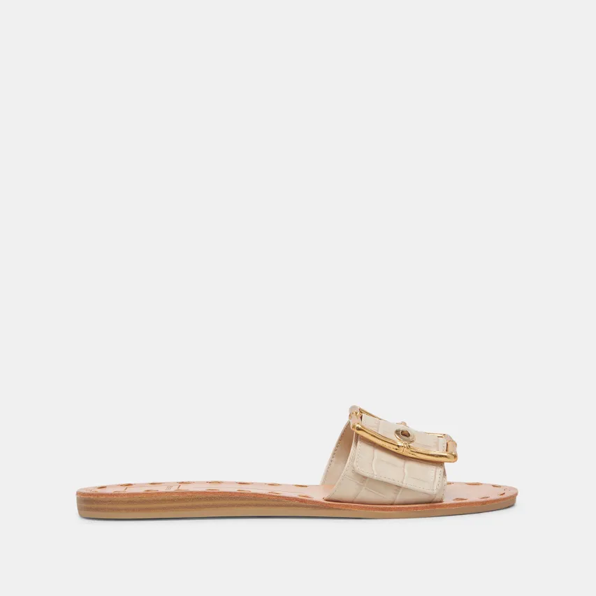 DASA SANDALS BONE EMBOSSED LEATHER^Dolce Vita Hot