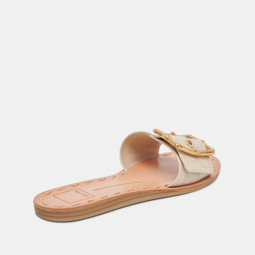 DASA SANDALS BONE EMBOSSED LEATHER^Dolce Vita Hot
