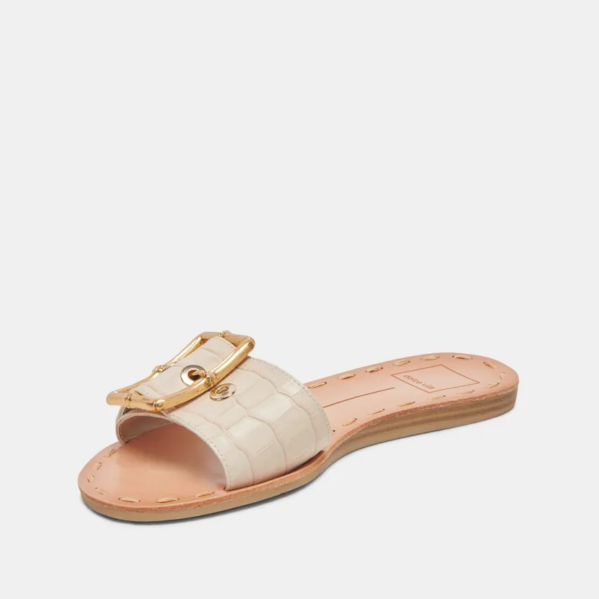 DASA SANDALS BONE EMBOSSED LEATHER^Dolce Vita Hot