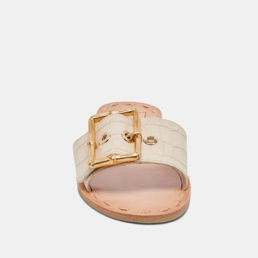 DASA SANDALS BONE EMBOSSED LEATHER^Dolce Vita Hot