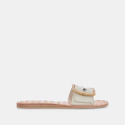 DASA SANDALS EGGSHELL EMBOSSED LEATHER^Dolce Vita Outlet