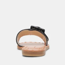 DASA WIDE SANDALS BLACK NATURAL RAFFIA^Dolce Vita Discount