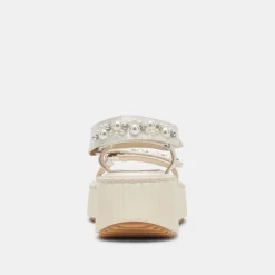 DEBRA PEARL SANDALS VANILLA PEARLS^Dolce Vita Best