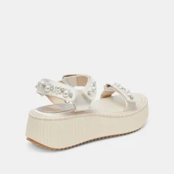 DEBRA PEARL SANDALS VANILLA PEARLS^Dolce Vita Best