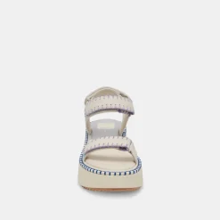 DEBRA SANDALS IVORY MULTI NUBUCK^Dolce Vita New