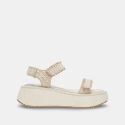 DEBRA SANDALS IVORY SUEDE^Dolce Vita Online