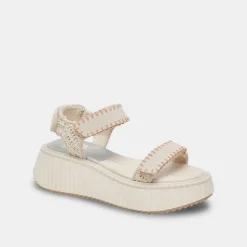 DEBRA SANDALS IVORY SUEDE^Dolce Vita Online