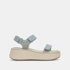 DEBRA SANDALS LIGHT BLUE KNIT^Dolce Vita Clearance