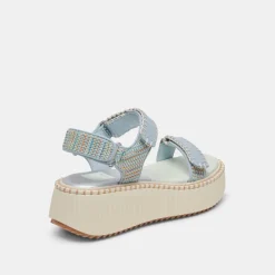 DEBRA SANDALS LIGHT BLUE KNIT^Dolce Vita Clearance