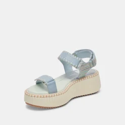 DEBRA SANDALS LIGHT BLUE KNIT^Dolce Vita Clearance