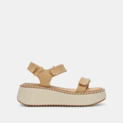 DEBRA SANDALS LT NATURAL RAFFIA^Dolce Vita Online