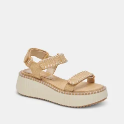 DEBRA SANDALS LT NATURAL RAFFIA^Dolce Vita Online