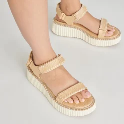 DEBRA SANDALS LT NATURAL RAFFIA^Dolce Vita Online