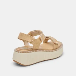 DEBRA SANDALS LT NATURAL RAFFIA^Dolce Vita Online