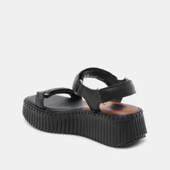 DEBRA SANDALS MIDNIGHT EMBOSSED LEATHER^Dolce Vita Best
