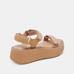 DEBRA SANDALS TOFFEE EMBOSSED LEATHER^Dolce Vita Online